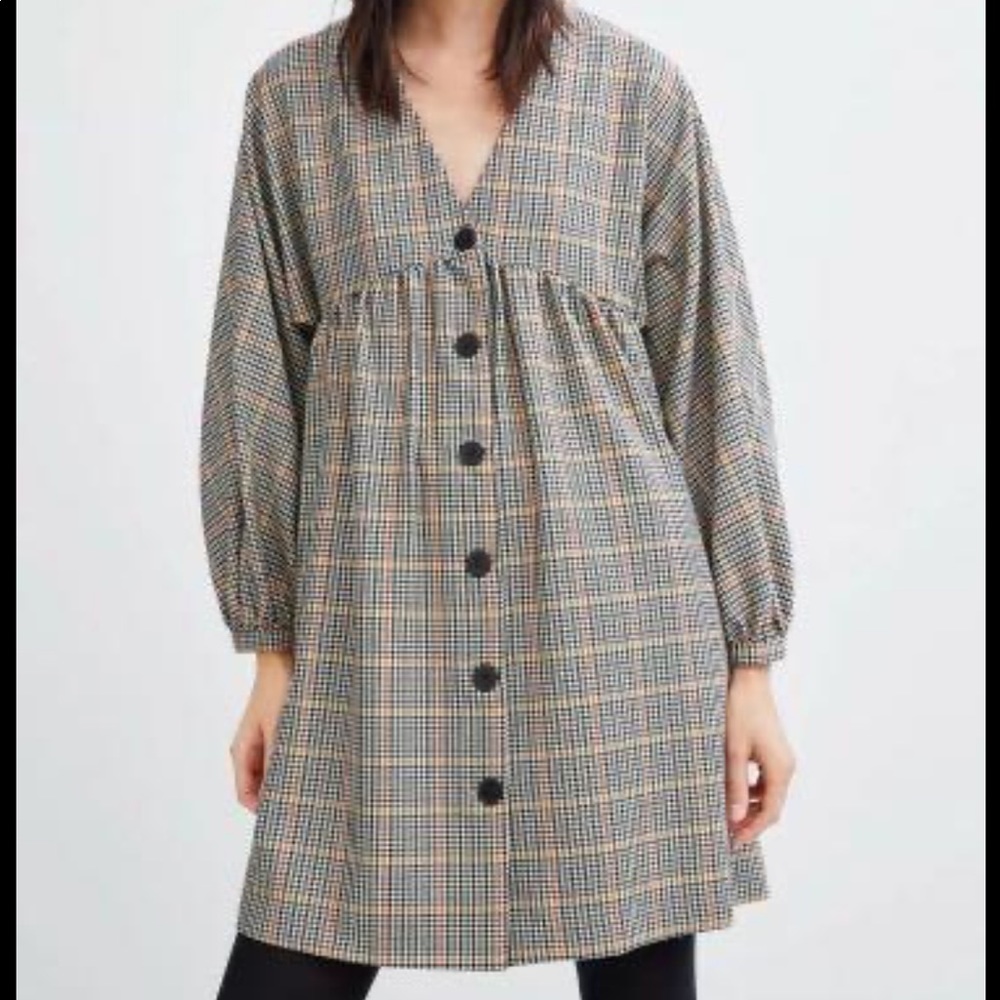 Zara plaid dress